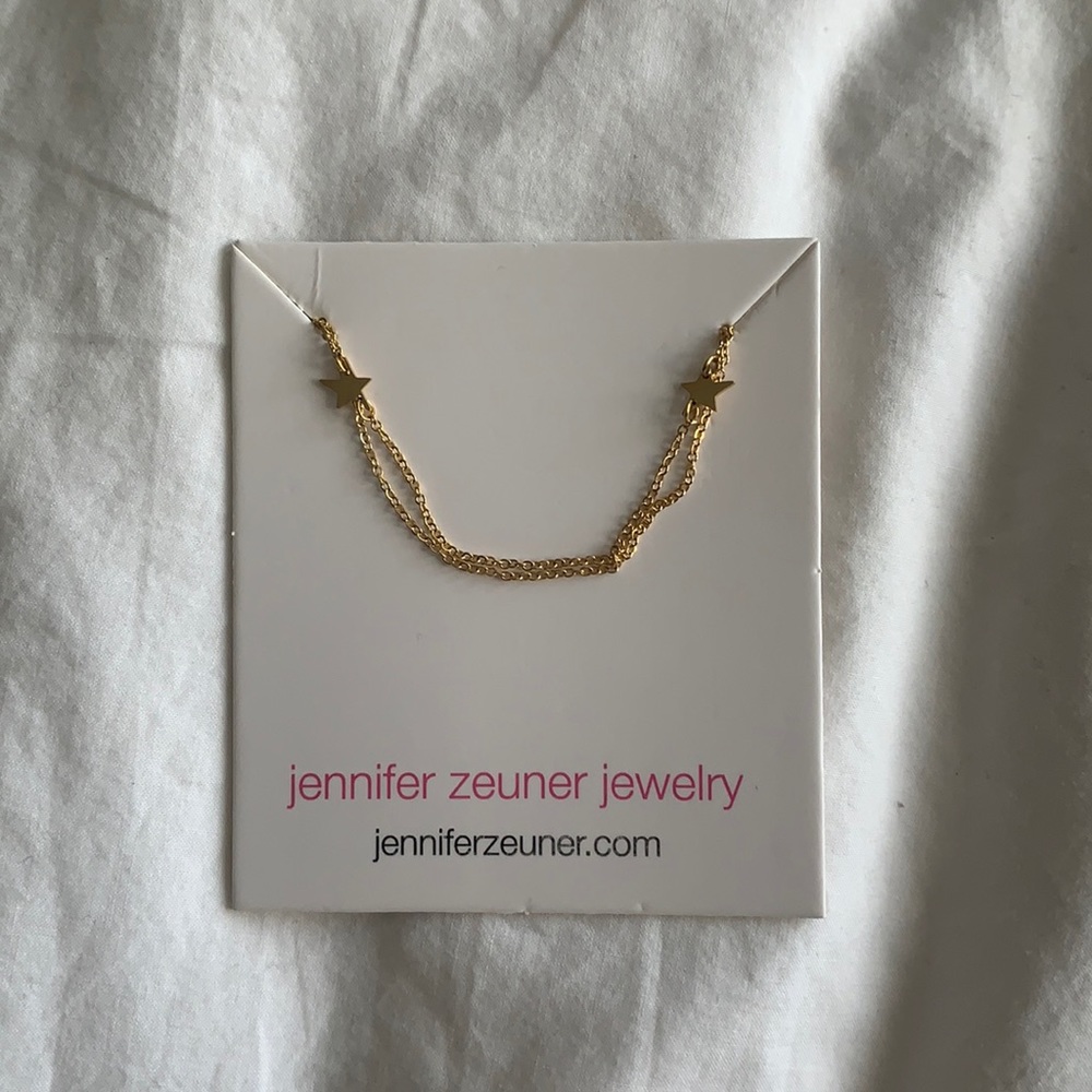 Jennifer zeuner double star necklace